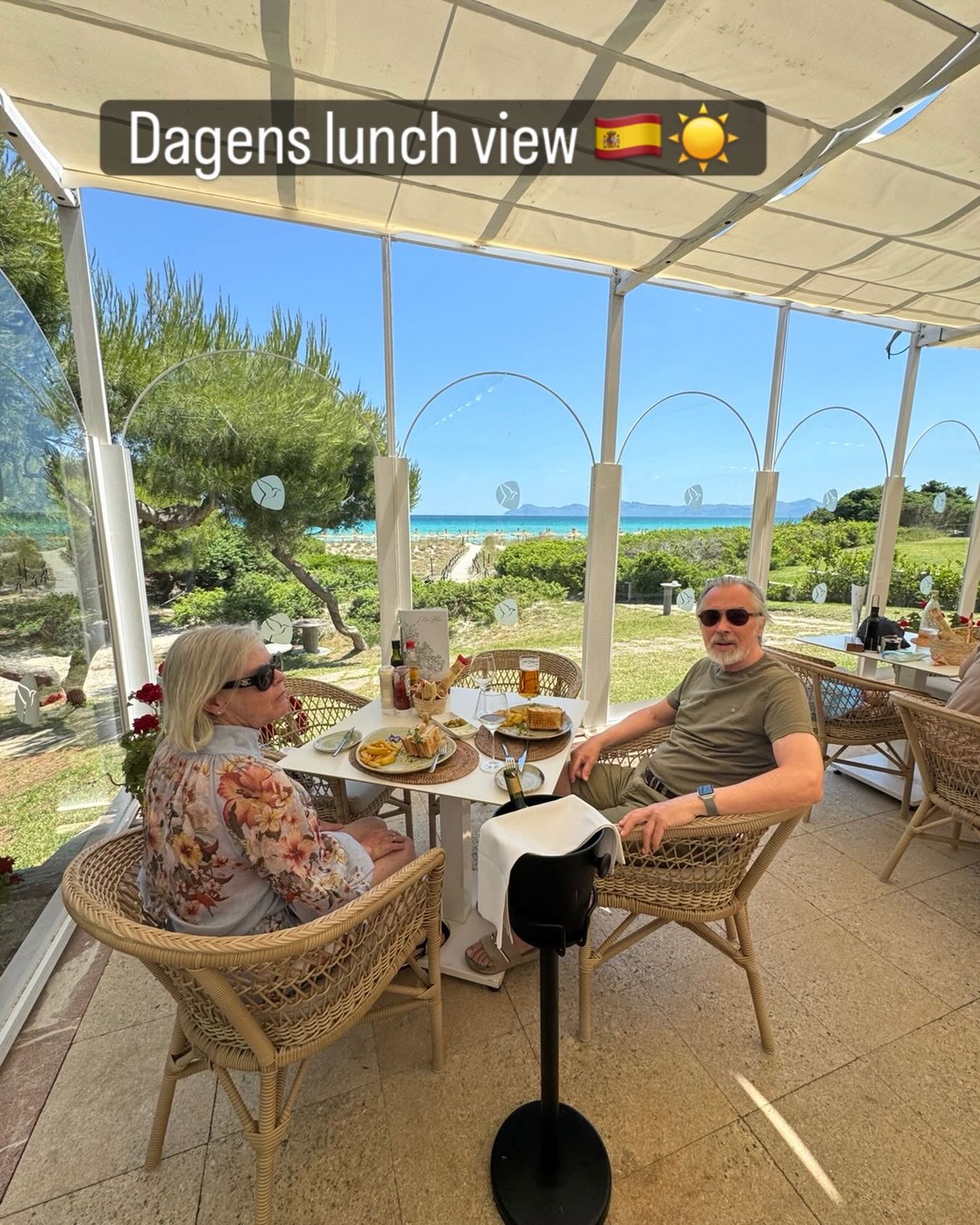 Dagens lunch view — Mallorca ☀️